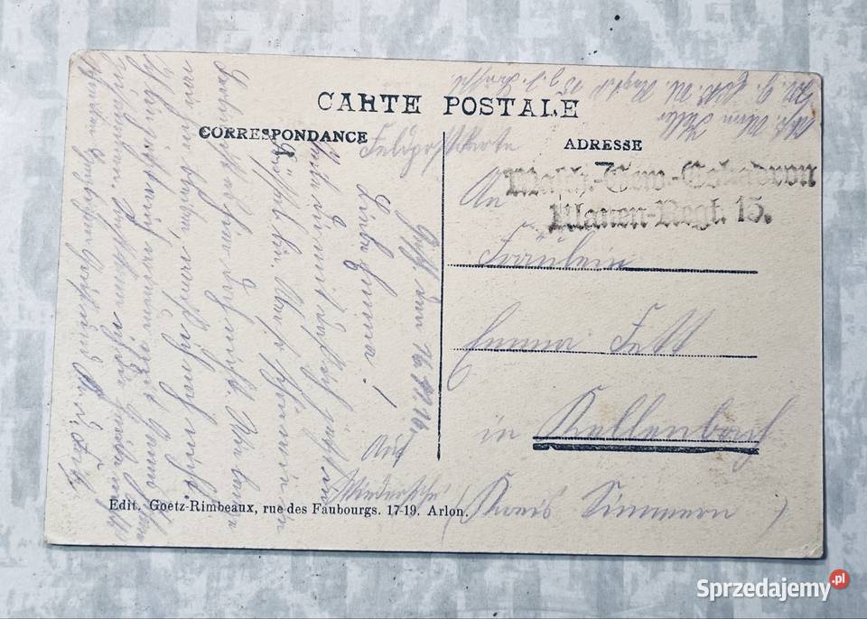 Targ Warzywny w Arlon w Belgii1916r Grudziądz