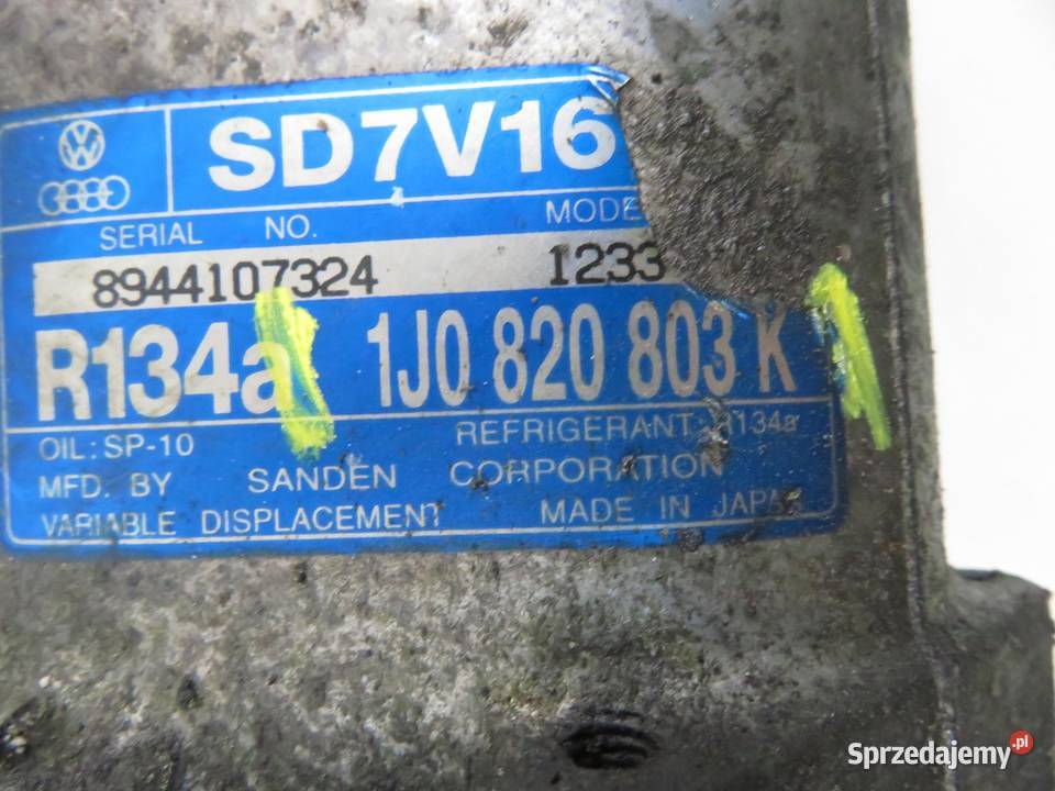 KOMPRESOR KLIMATYZACJI SEAT LEON I 19 TDI