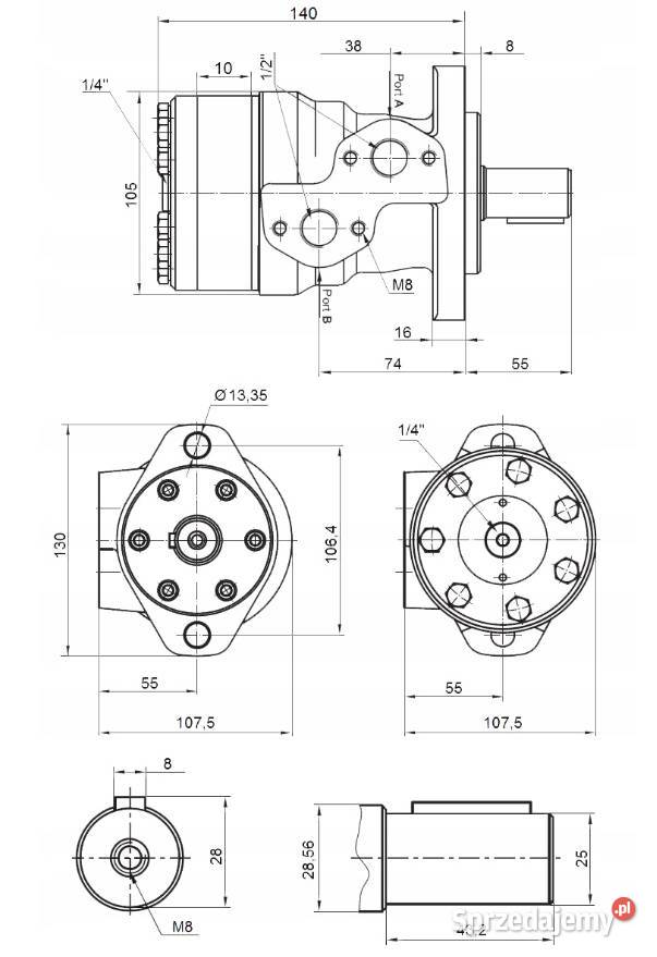 Silnik Hydrauliczny Rozrzutnika Nawozu C330 C360 Solec Kujawski sprzedam