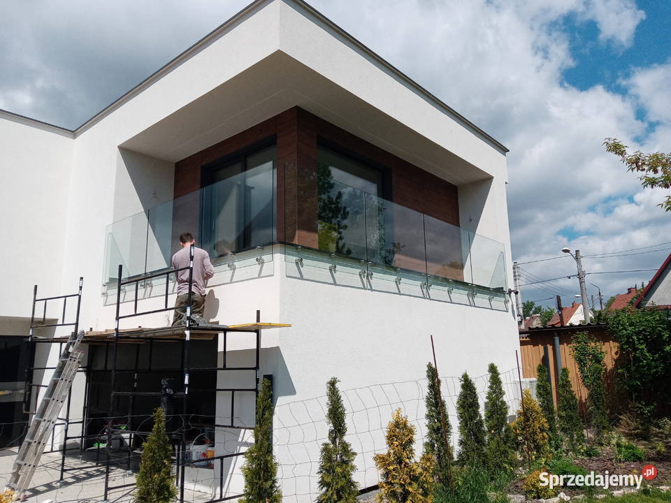 Balustrady szklane barierki balkon taras schody małopolskie Tokarnia