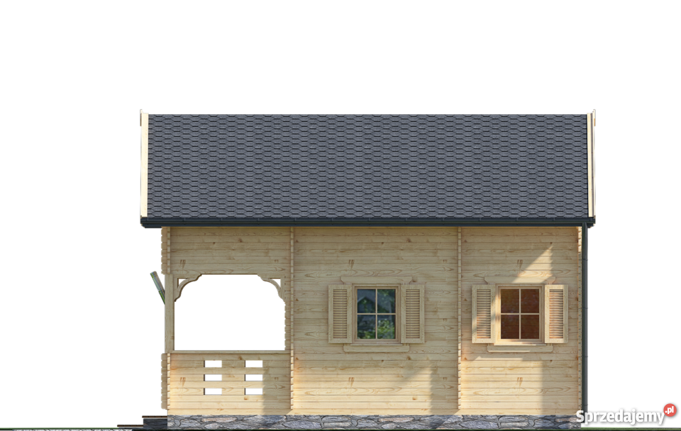 DREWNIANY DOMEK LETNISKOWY JAN 55 10 M2 warmińsko-mazurskie Mrągowo