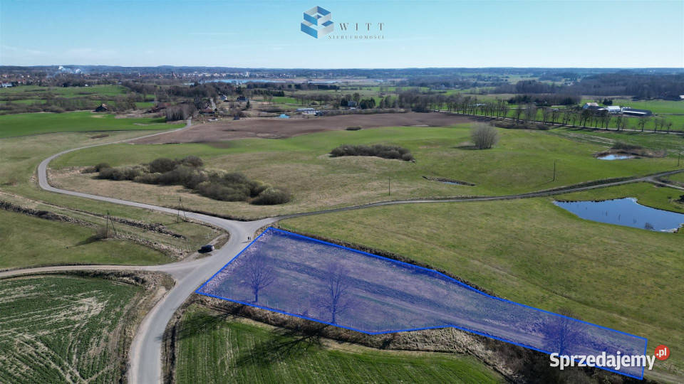 sprzedaży działki 4840m2 Jędrychówko budowlana