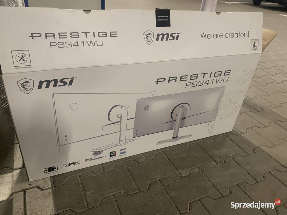 Monitor LED MSI Prestige 341WU 34 5K2K HDR Biały mazowieckie Warszawa
