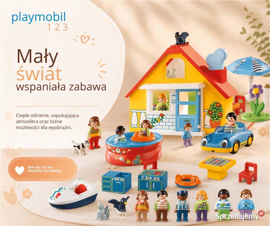 Playmobil 123 9527 Domek wakacyjny z basenem i Toruń sprzedam