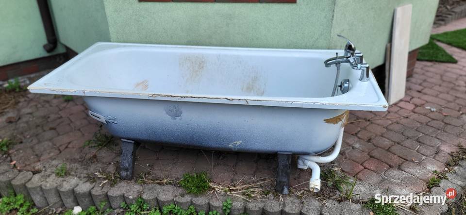 Wanna metalowa z nogami Łódź