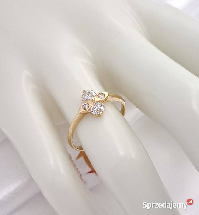 Pierścionek r12 Złoty pr585 Glamour Z687 wielkopolskie Poznań