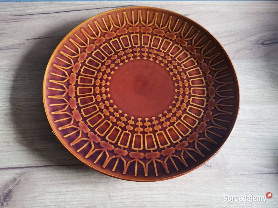 Stary duży talerz 24 porcelt Pruszków wzór Siemianowice Śląskie sprzedam