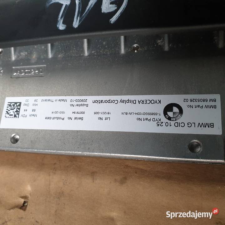 BMW 730LD G11 G12 EKRAN MONITOR WYSWIETLACZ Łochowice
