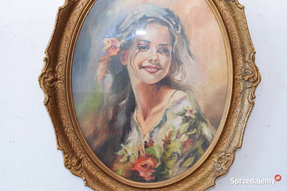 Olga Boznańska Dziewczyna z Kwiatami Stary Kraków sprzedam