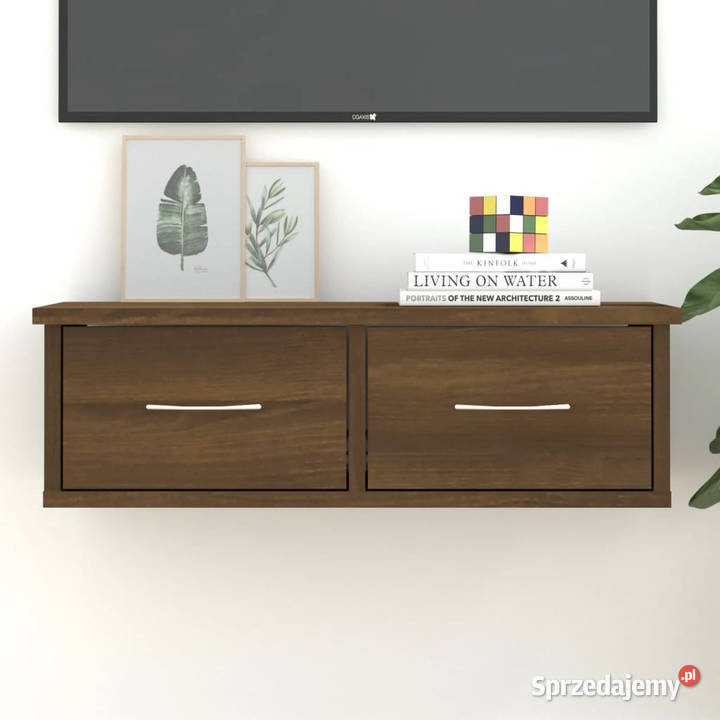Szafka ścienna brązowy dąb 60x26x185 WM815080 mazowieckie