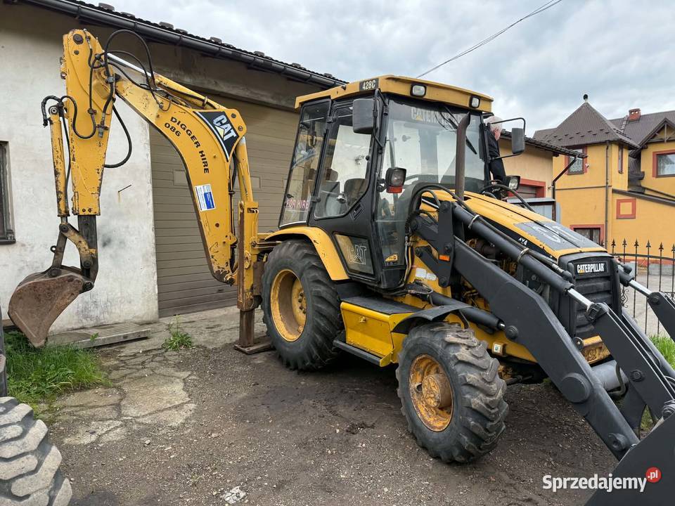 Koparkoładowarka Cat 428C 1999r małopolskie Gotkowice sprzedam