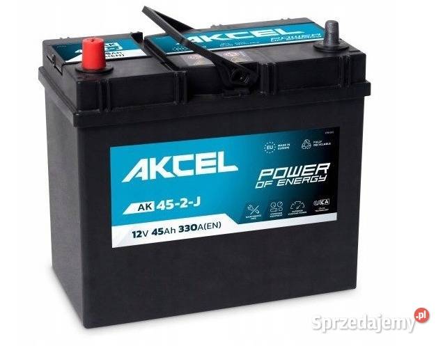 Akumulator 12V 45Ah 330A L Azja Akcel Varta