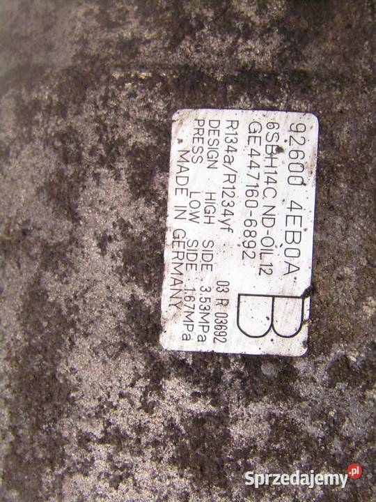 SPRĘŻARKA KOMPRESOR KLIMATYZACJI 12 DIGT NISSAN