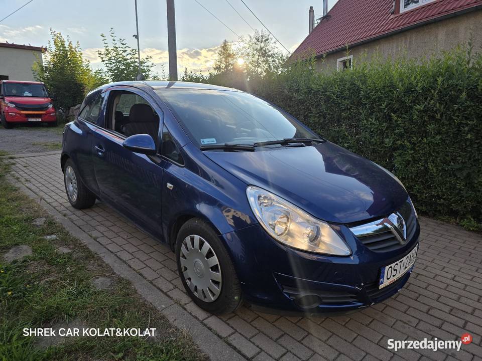 Opel Corsa 2008r 5999 niebieski dolnośląskie Kamienna Góra