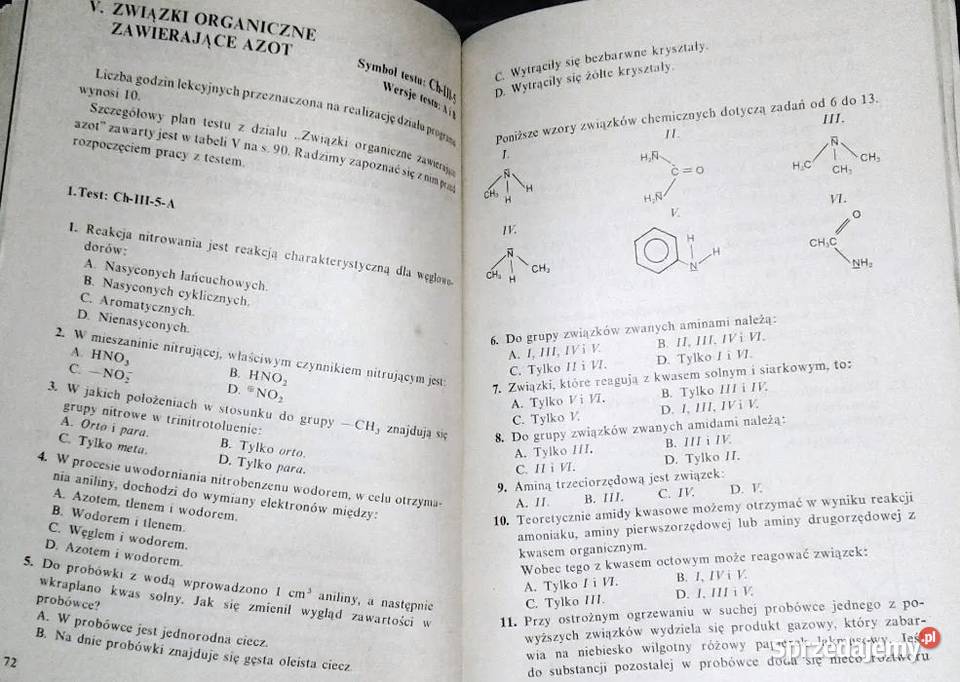 Testy osiągnięć z chemii kl3 LO Czupiał Kania Pozostałe