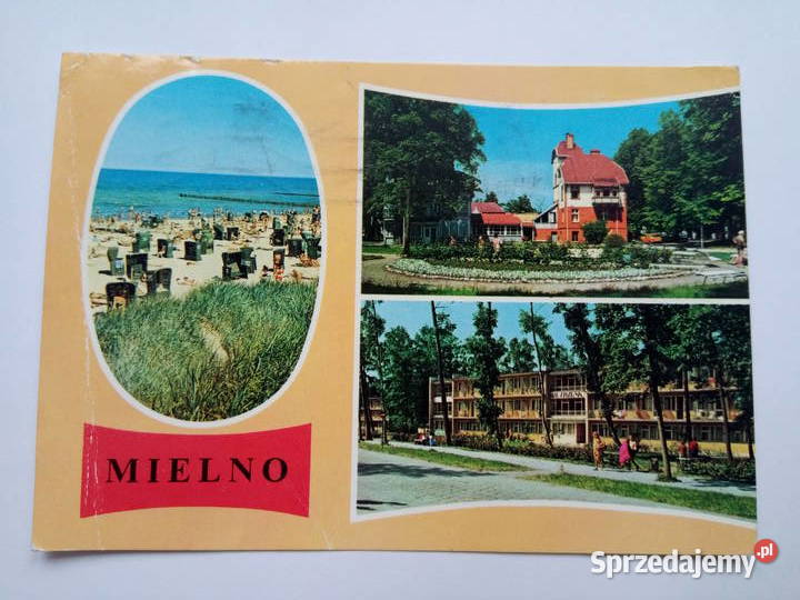 Pocztówka Mielno 1979r PRLu Znaczek Dąbrowa Górnicza