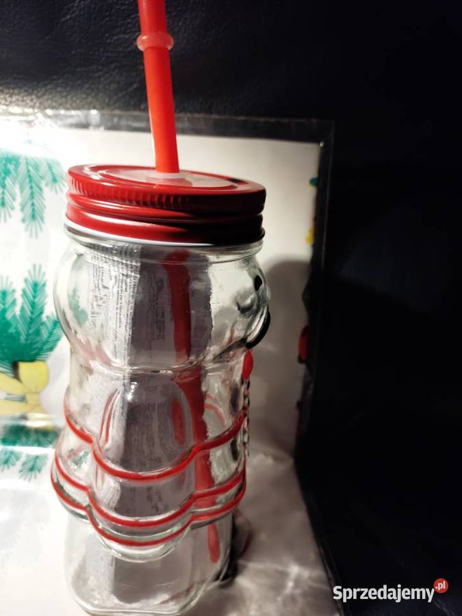 Kubek szkło Mikołaj z rurką Nowy Pozostałe Wrocław