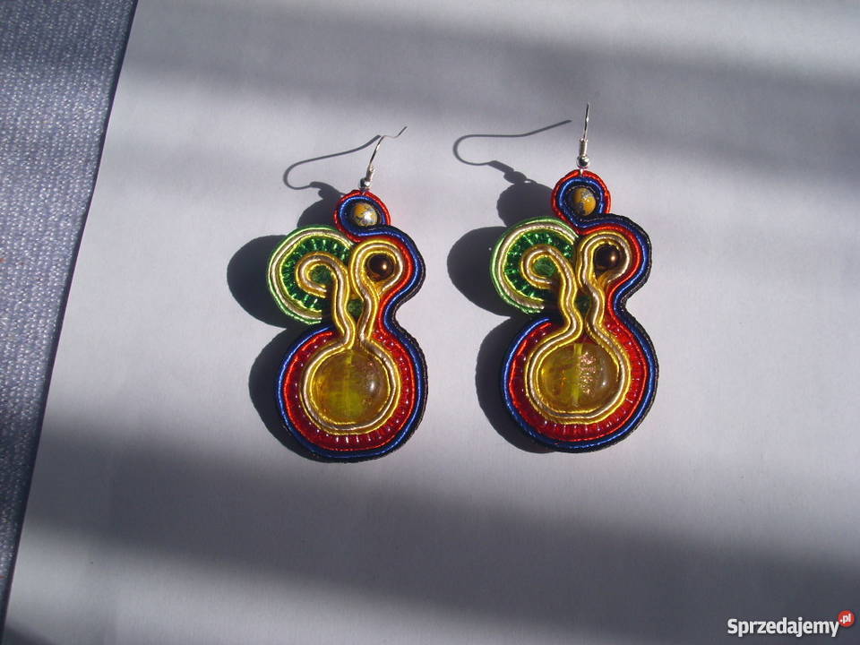 Kolczyki kolor sutasz śląskie