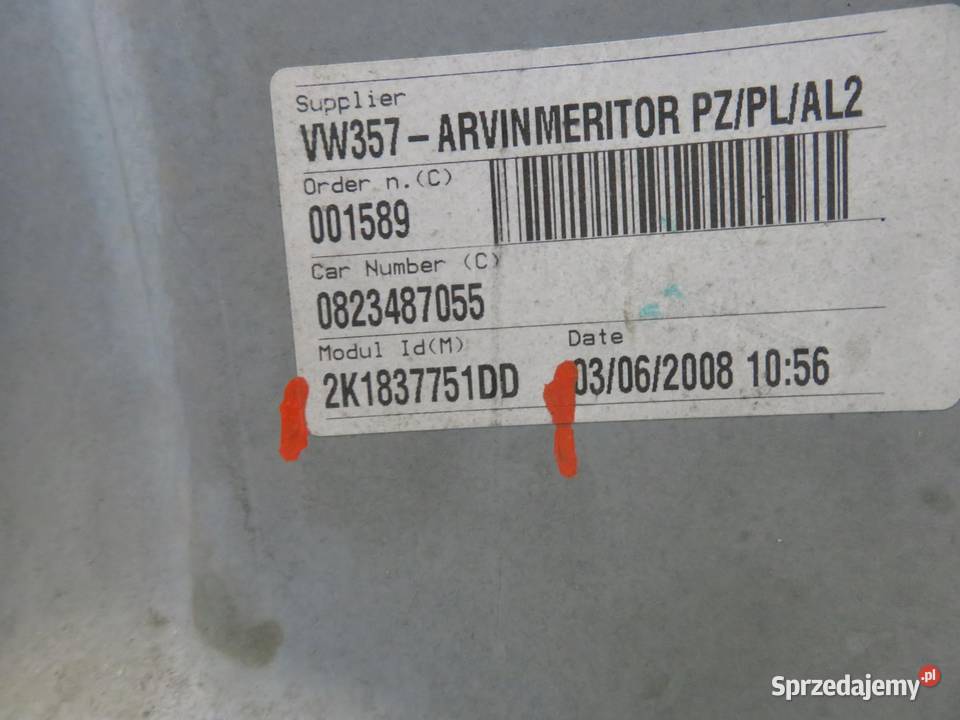 PODNOŚNIK SZYBY LEWY PRZEDNI VW CADDY III sprzedam