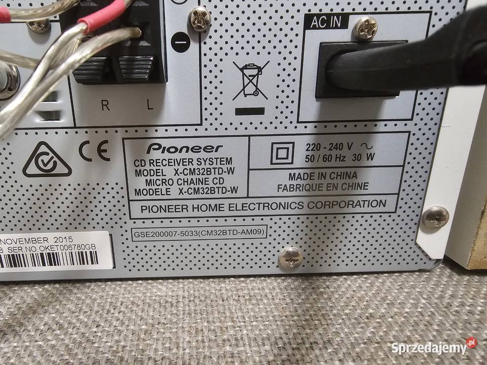 Wieża Pioneer X32BTDW Bluetooth USB DAB PILOT Kraków sprzedam