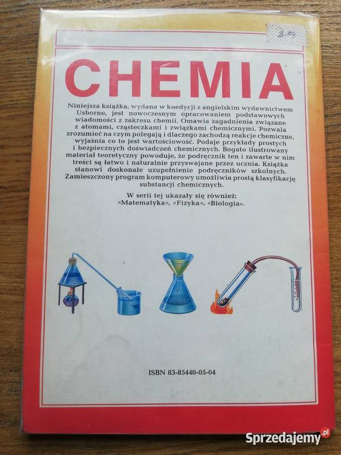 Chemia Jane Chisholm Mary Johnson miękka Kraków sprzedam