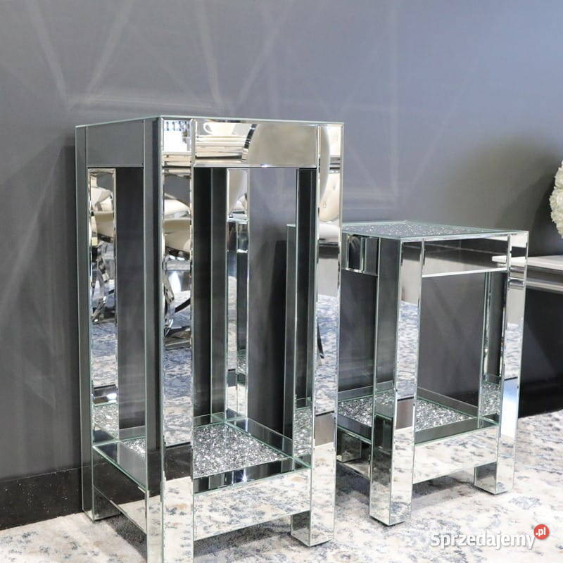 Stolik Sorrento szklany glamour 35x35x56 stolik sprzedam