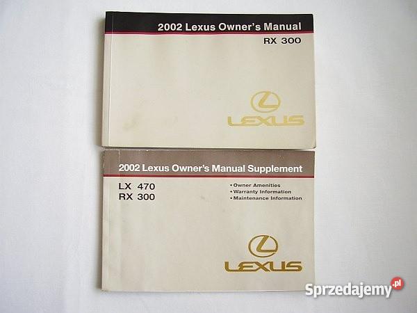 Instrukcja obsługi Lexus RX300 LX470 oryginalna