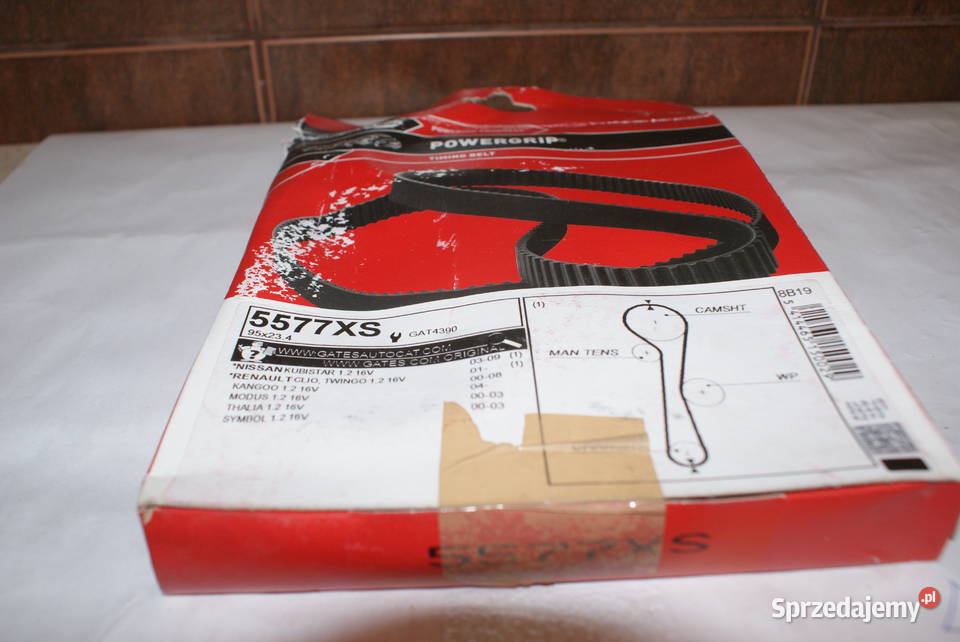 5577XS GATES PASEK ROZRZĄDU RENAULT 12 95 MP mazowieckie Białobrzegi sprzedam