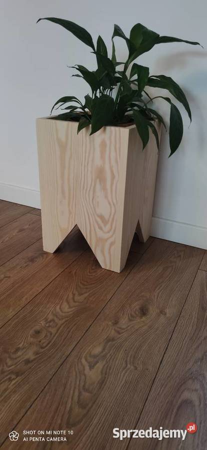 Donica drewniana stojak na kwiaty Zduńska Wola sprzedam
