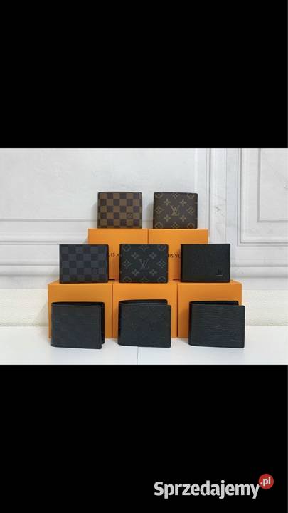 Portfel louis vuitton skóra canvas pudełko ebene Łódź