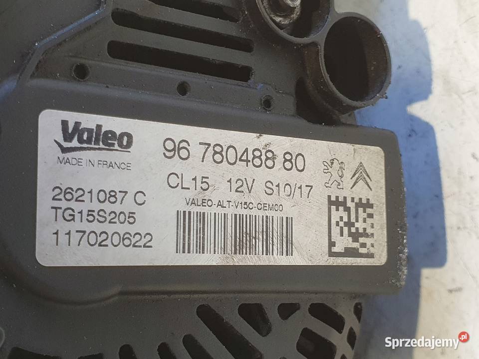 ALTERNATOR Citroen Jumpy II 16 HDI valeo Rudka
