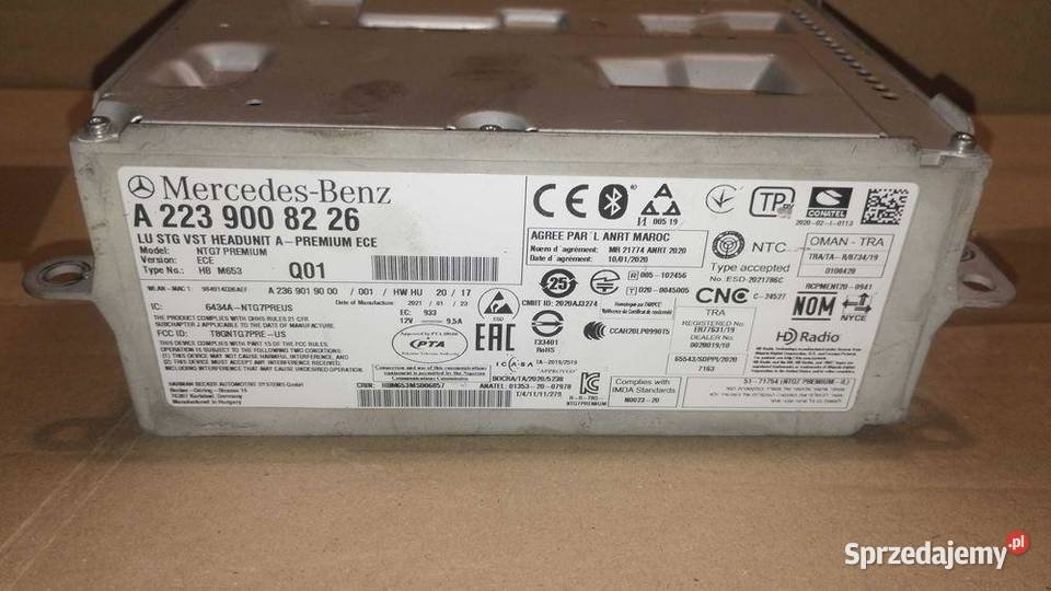 Nawigacja Mercedes W223 NTG7 Premium HB M653 sprzedam