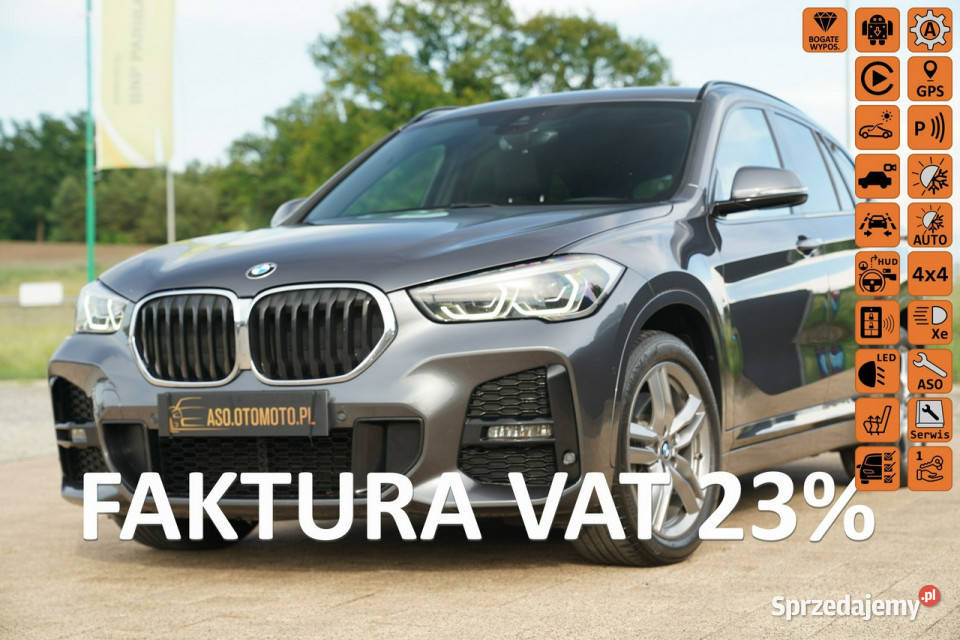 BMW X1 FUL LED 4x4 EL.KLAPA head up kamera SKÓRA grzane fotele M pakiet ha…