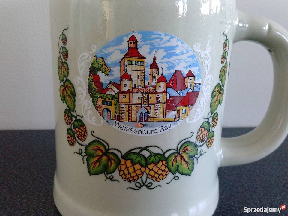 stary niemiecki kufel gratka kolekcjonera unikat inny kolor