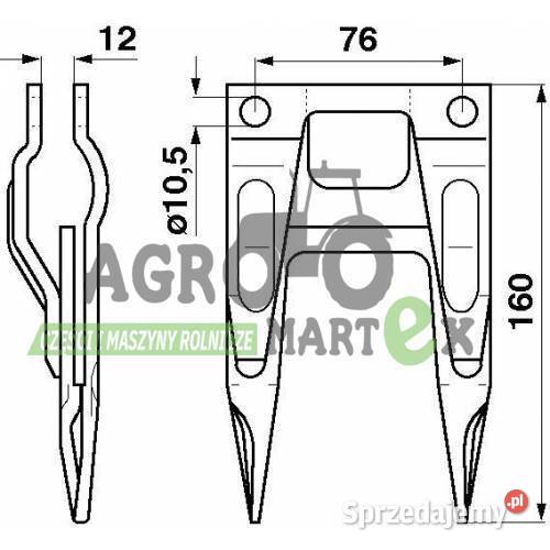 Z11785 AXE37174 BAGNET PODWÓJNY JD dolnośląskie