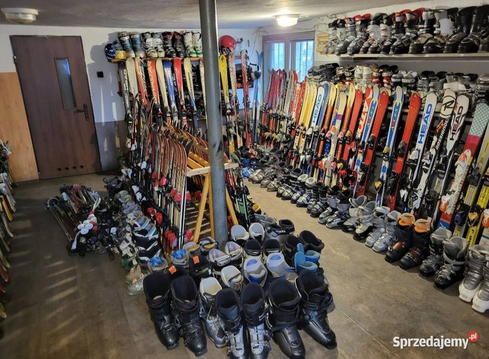 Narty zjazdowe buty narciarskie kijki podkarpackie