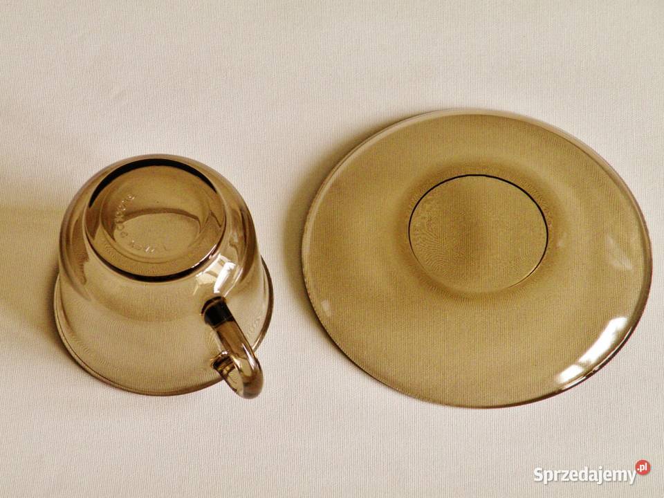 Filiżanki Arcoroc France 6 sztuk ze spodkami Bydgoszcz sprzedam