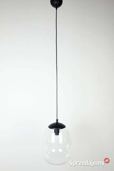 Szklana lampa wisząca owal ABBA Nowe