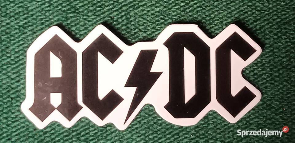 ACDC naklejka sticker logo zespołu czarne Zbylitowska Góra