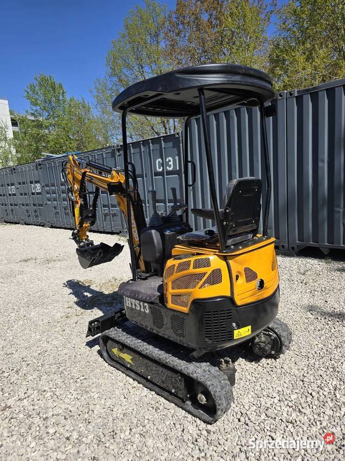 Minikoparka HTS13 mini koparka 1000 kg nowa kciuk skrętne ramię rozsuwana