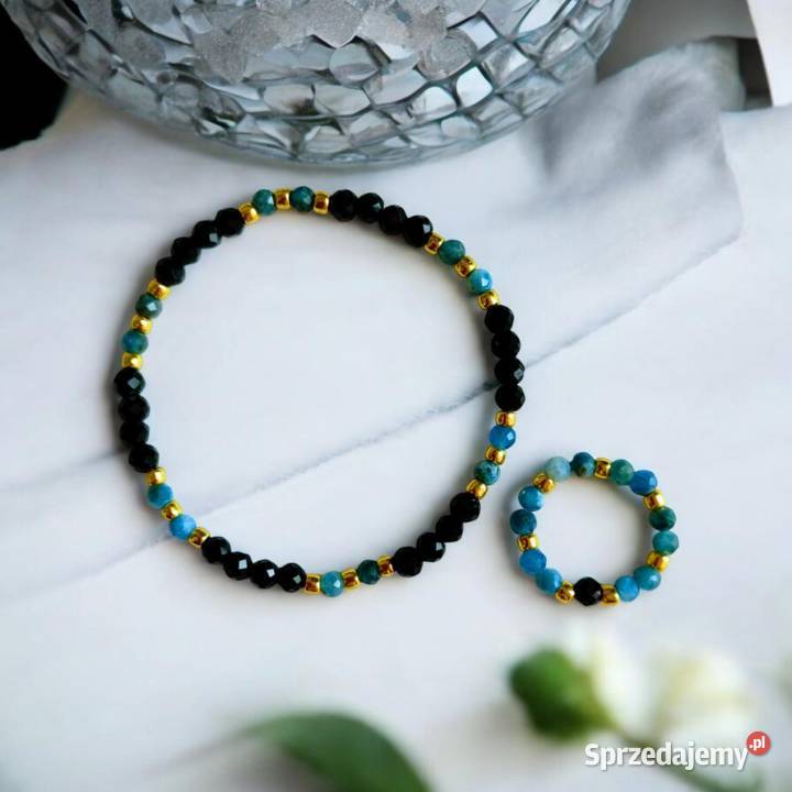 Komplet Biżuterii z kamieni łódzkie