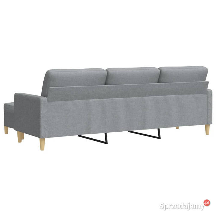 3osobowa sofa z podnóżkiem jasnoszary 210 Warszawa