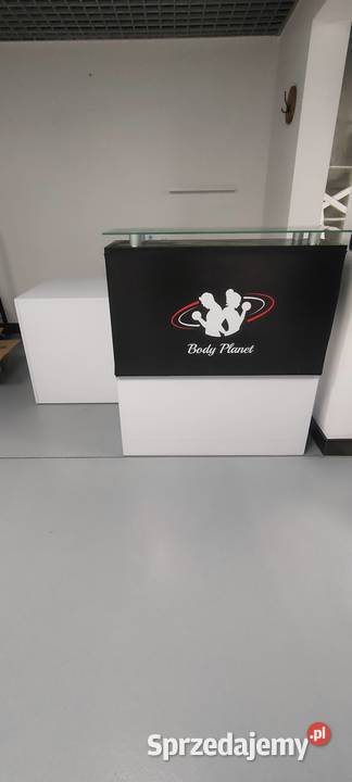 Lada recepcyjna z półką i szufladami Żołynia