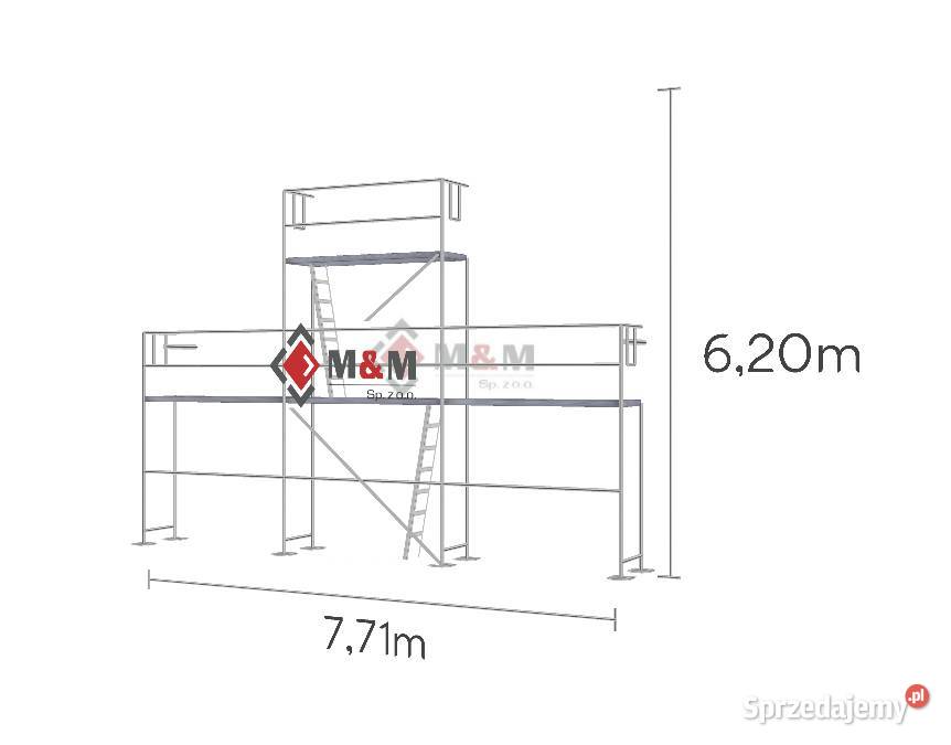 Rusztowanie 3752m2 używane szczytowe 771x62 m