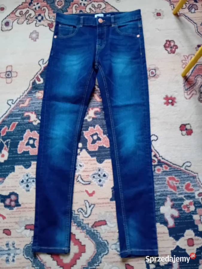 spodnie dżinsowe dziewczęce OVS prawie nowe dziewczynka Warszawa