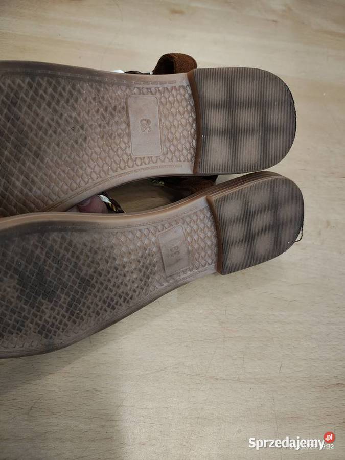 Sandały sandałki damski w stylu Boho z kwiatkami Szczecin