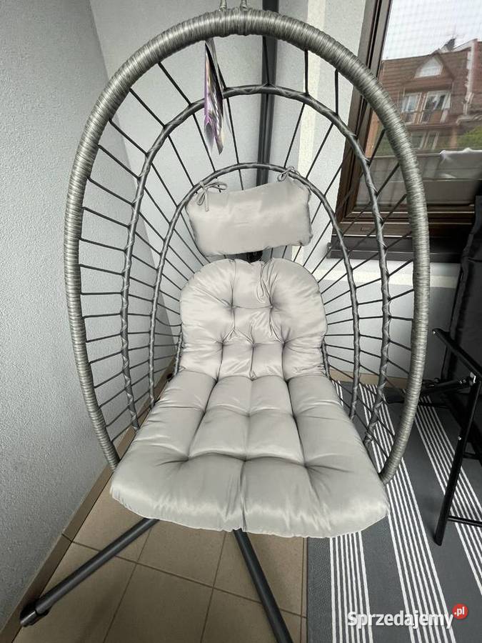 fotel wiszący kokon bujak ogrodowy składany Jelcz-Laskowice sprzedam