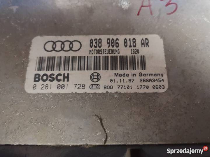 Komputer AUDI A3 8L 19TDI 038 906 018 AR Margonin sprzedam