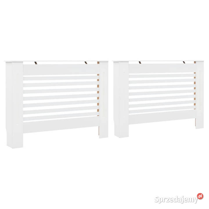 Osłony na kaloryfer 2 białe 112x19x815 MDF