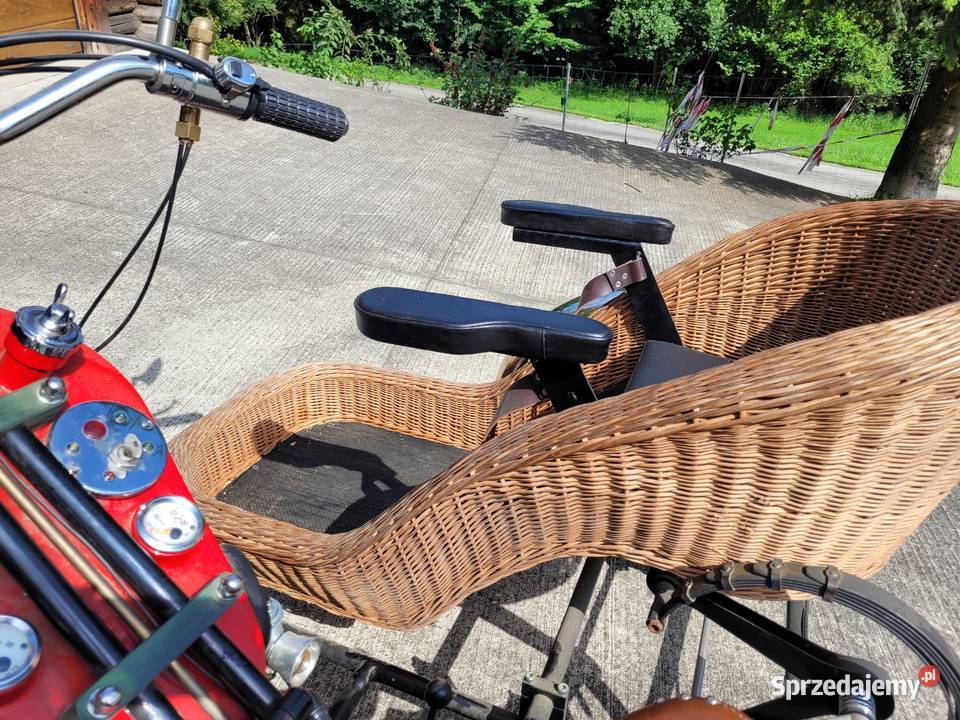 Motocykl wynalazek z wózkiem bocznym 600cm3 Motocykle, skutery, quady Łabowa